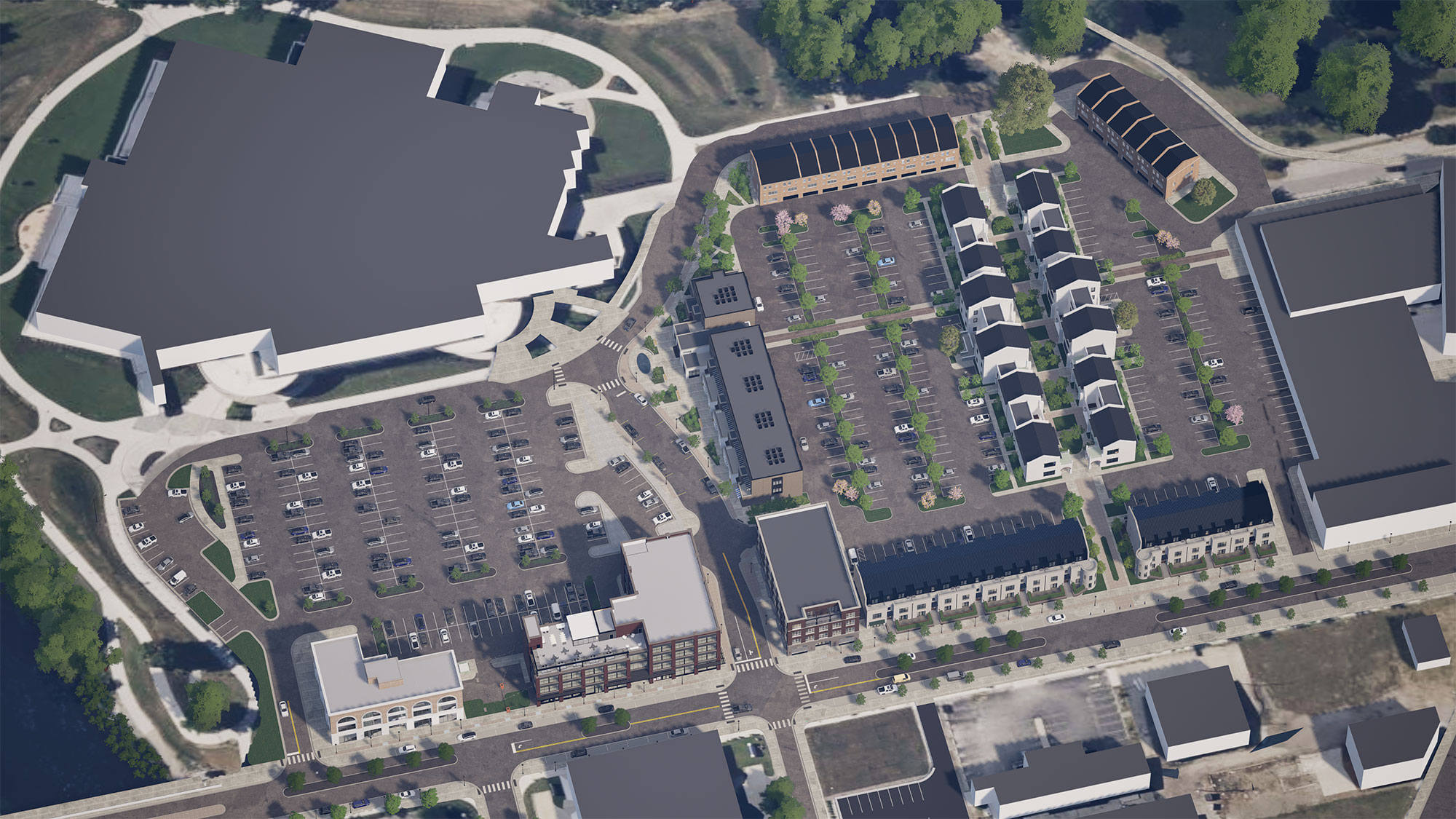 the Delta Overall Site Map Drone view