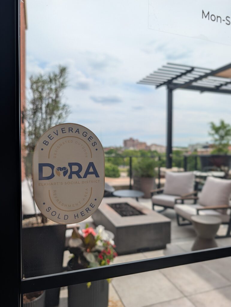 An establishment in Elkhart Indiana with Dora beverages.