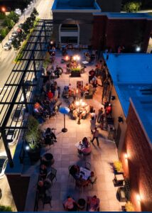 Top view of the Jackson Rooftop in Elkhart Indiana